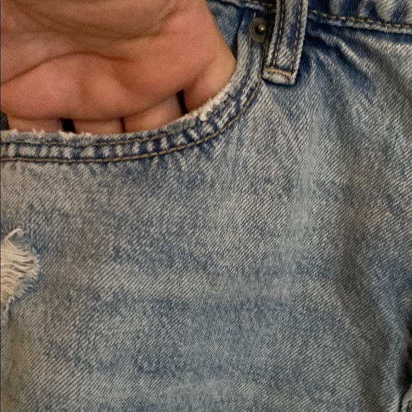 Hidden Destroyed Denim Jean Short light wash high rise size Medium - Picture 4 of 10